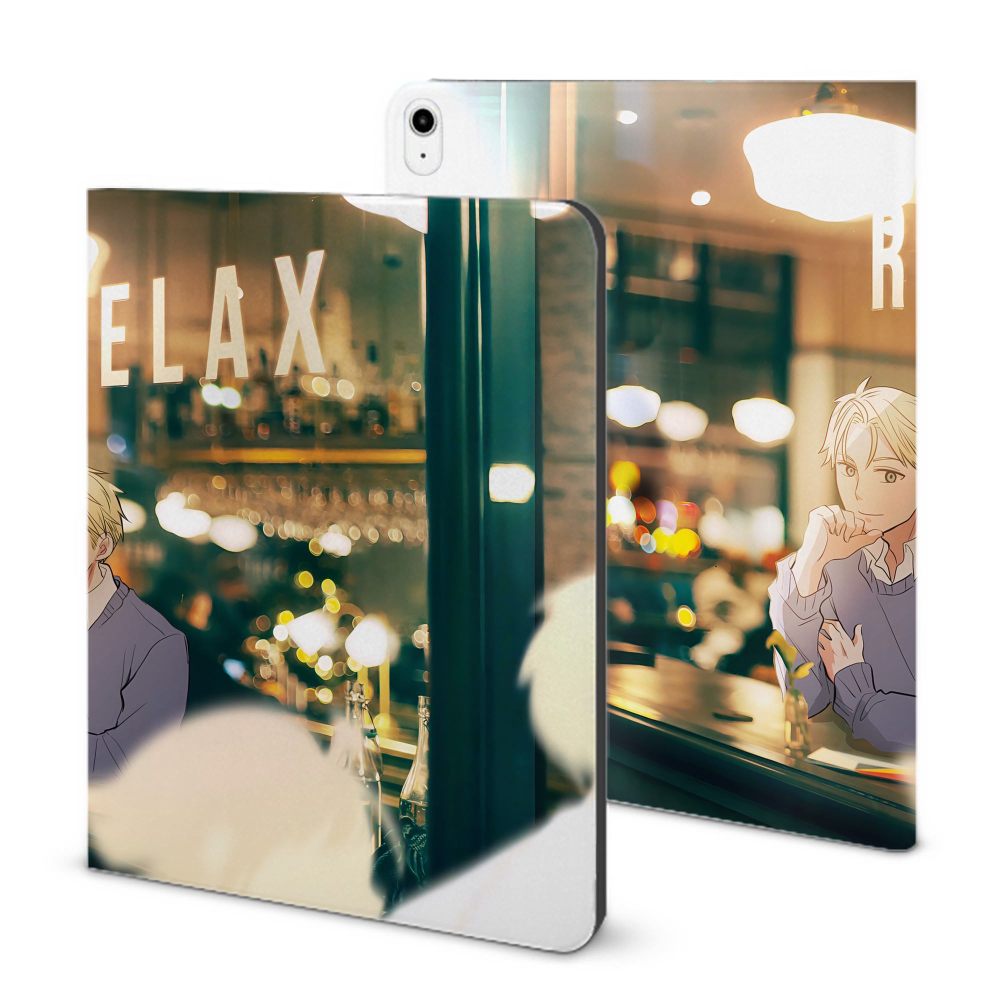 （画像用） SPY×FAMILY间谍家家酒 IPadケース ペンホルダー付き ブックスタイルデザイン